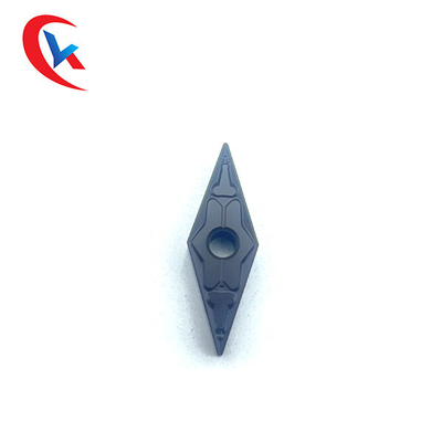 เครื่องมือกลึง Nc VNMG160404-TM ชิ้นส่วนเหล็กแปรรูป เม็ดมีดทังสเตนคาร์ไบด์สแตนเลส