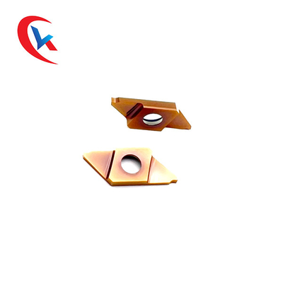 การเคลือบสีบรอนซ์สองขอบสำหรับเครื่องกลึงอัตโนมัติ CTP Series Tools Carbide Grooving Inserts