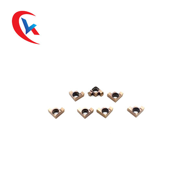 เม็ดมีดเซาะร่องคาร์ไบด์เคลือบ PVD GER-A พร้อมความแข็ง HRA 91.8