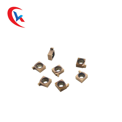 เครื่องมือกลึงอัตโนมัติรุ่น 6GR เม็ดมีดเซาะร่องคาร์ไบด์เคลือบบรอนซ์ HRA91.8