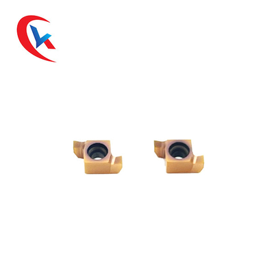 เม็ดมีดเซาะร่องคาร์ไบด์เคลือบ PVD 8GR เม็ดมีด 10 เม็ดต่อแพ็คสำหรับเครื่องจักร CNC