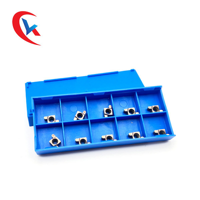 8GR-R PVD Coaing เม็ดมีด 10 เม็ดต่อแพ็ค ใช้ได้กับเครื่อง CNC เม็ดมีดเซาะร่องคาร์ไบด์