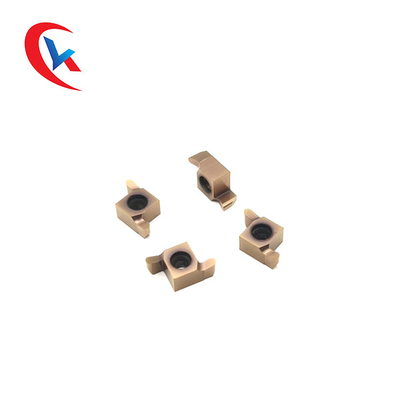 9GR-R PVD Coaing เม็ดมีด 10 เม็ดต่อแพ็ค ใช้ได้กับเครื่อง CNC เม็ดมีดเซาะร่องคาร์ไบด์