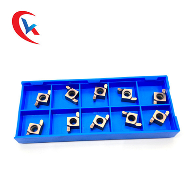 9GR-R PVD Coaing เม็ดมีด 10 เม็ดต่อแพ็ค ใช้ได้กับเครื่อง CNC เม็ดมีดเซาะร่องคาร์ไบด์