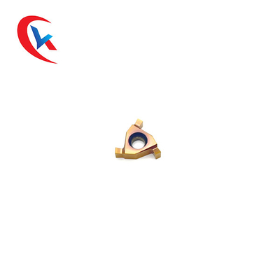 16ER การเคลือบ PVD 3 คมตัด ฯลฯ เม็ดมีดเซาะร่องคาร์ไบด์สำหรับเครื่องจักร CNC