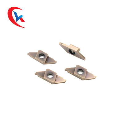 TKF16R200-S16 สำหรับเครื่องกลึงโรตารี่ความกว้างของช่อง 1.0-3.0 มม.เคลือบ PVD ProcessingCarbide Grooving แทรก