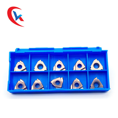 TGF32R200-R0.75 ความกว้างของช่องที่กำหนดเอง 3 ขอบตัด PVD เคลือบมีดมือซ้ายคาร์ไบด์ร่องแทรก