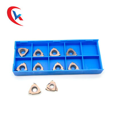TGF32L200-R0.75 ความกว้างของช่องที่กำหนดเอง 3 ขอบตัดเคลือบ PVD มีดมือซ้ายคาร์ไบด์เซาะร่องแทรก