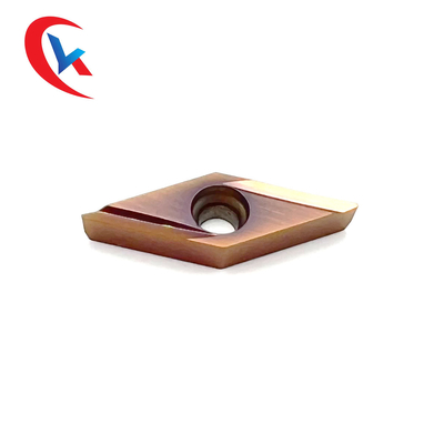 CNC Finishing Blade VBGT 110302R-Y เคลือบทนต่อการสึกหรอสีบรอนซ์ HRA 91.8 ทังสเตนคาร์ไบด์แทรก