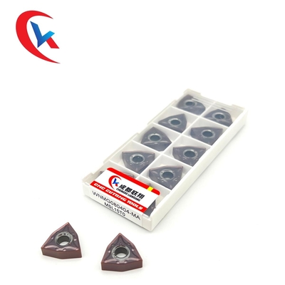 WNMG080404-MA PVD เคลือบคาร์ไบด์มิลลิ่งแทรกการตกแต่งสแตนเลส
