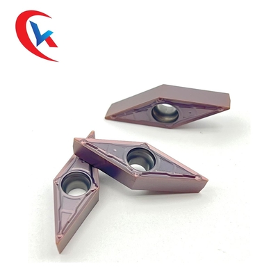 VBMT160404-MV สแตนเลสสตีลทังสเตนคาร์ไบด์ตกแต่งเม็ดมีดเคลือบ PVD