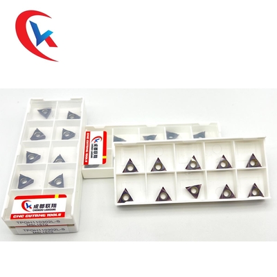 TPGH110302L-S เม็ดมีดทังสเตนคาร์ไบด์เคลือบ Pvd พร้อมมุมคมตัด 60 °
