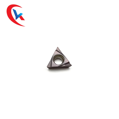 TPGH110302L-S เม็ดมีดทังสเตนคาร์ไบด์เคลือบ Pvd พร้อมมุมคมตัด 60 °