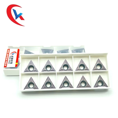 TCMT16T304 เครื่อง CNC ทังสเตนคาร์ไบด์แทรกการตกแต่งสแตนเลส