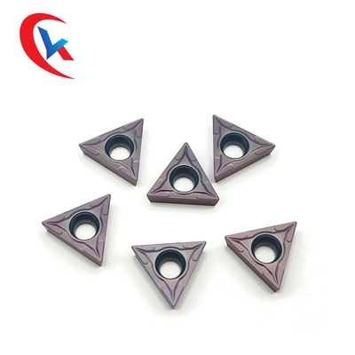TCMT16T304 เครื่อง CNC ทังสเตนคาร์ไบด์แทรกการตกแต่งสแตนเลส