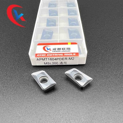 APMT1604PDER-M2 เม็ดมีดกัดไหล่การประมวลผลชิ้นส่วนเหล็ก, เม็ดมีดกัดสแตนเลสคาร์ไบด์