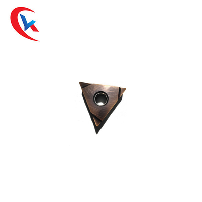 เม็ดมีดทังสเตนคาร์ไบด์ CNC สามเหลี่ยมสำเร็จด้วยรูทรงกระบอก