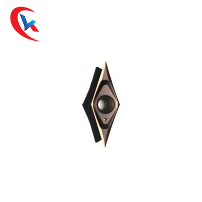 เม็ดมีดกลึง CNC ทังสเตนคาร์ไบด์ที่ทนต่อการสึกหรอ VCGT110302ML เม็ดมีดเซาะร่องคาร์ไบด์