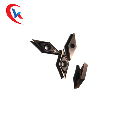 เม็ดมีดกลึง CNC ทังสเตนคาร์ไบด์ที่ทนต่อการสึกหรอ VCGT110302ML เม็ดมีดเซาะร่องคาร์ไบด์