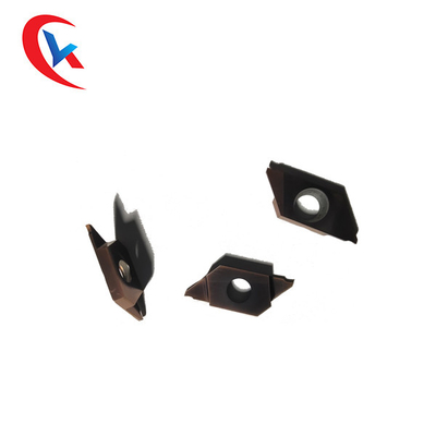 การเคลือบสีบรอนซ์สองขอบสำหรับเครื่องกลึงอัตโนมัติ CTP Series Tools Carbide Grooving Inserts