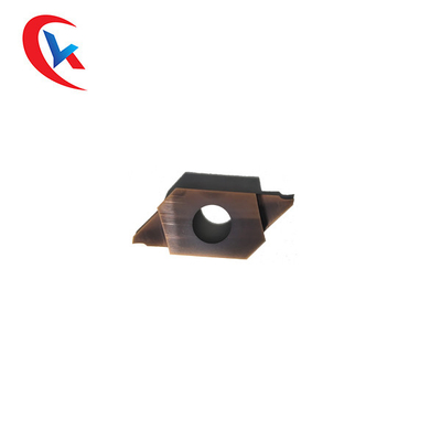 การเคลือบสีบรอนซ์สองขอบสำหรับเครื่องกลึงอัตโนมัติ CTP Series Tools Carbide Grooving Inserts