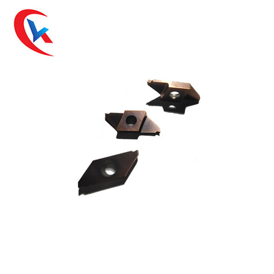 เม็ดมีดเครื่องมือตัด CNC คาร์ไบด์ ISO และเม็ดมีดเซาะร่องคาร์ไบด์เคลือบพีวีซีต้านทานการสึกหรอสูง