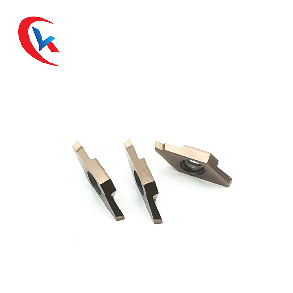 TKF12RL200-S16 ความกว้าง 0.5-2.0 มม. เม็ดมีดเคลือบ PVD สำหรับสล็อตเครื่องกลึงโรตารี
