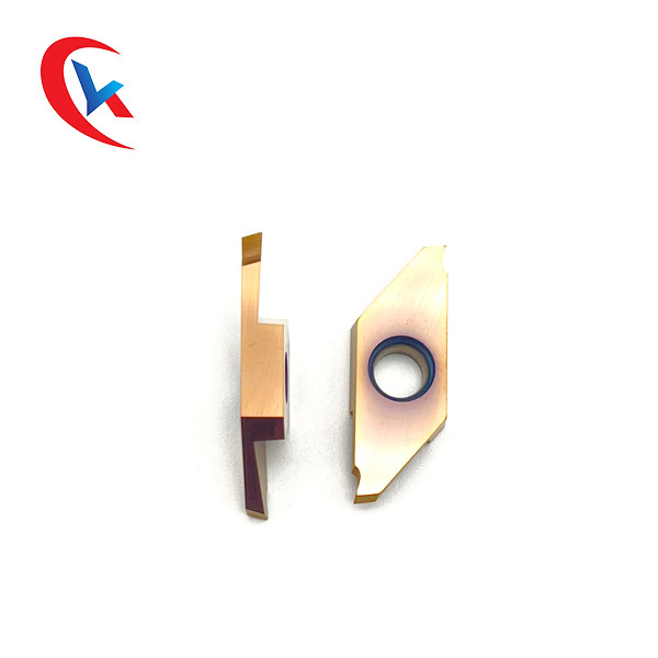 TKF16R200-S16 สำหรับเครื่องกลึงโรตารี่ความกว้างของช่อง 1.0-3.0 มม.เคลือบ PVD ProcessingCarbide Grooving แทรก