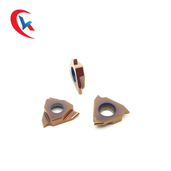 TGF32R200-R0.75 ความกว้างของช่องที่กำหนดเอง 3 ขอบตัด PVD เคลือบมีดมือซ้ายคาร์ไบด์ร่องแทรก